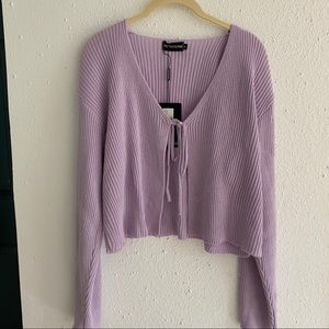 pretty little thing lilac cardigan